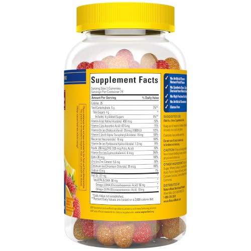 Nature Made Mens Multivitamin Gummies with Omega-3, 150 Count