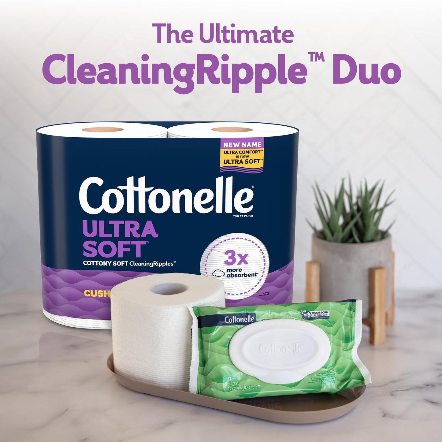 Cottonelle Ultra Soft Toilet Paper, 32 Family Mega Rolls=144 Regular Rolls