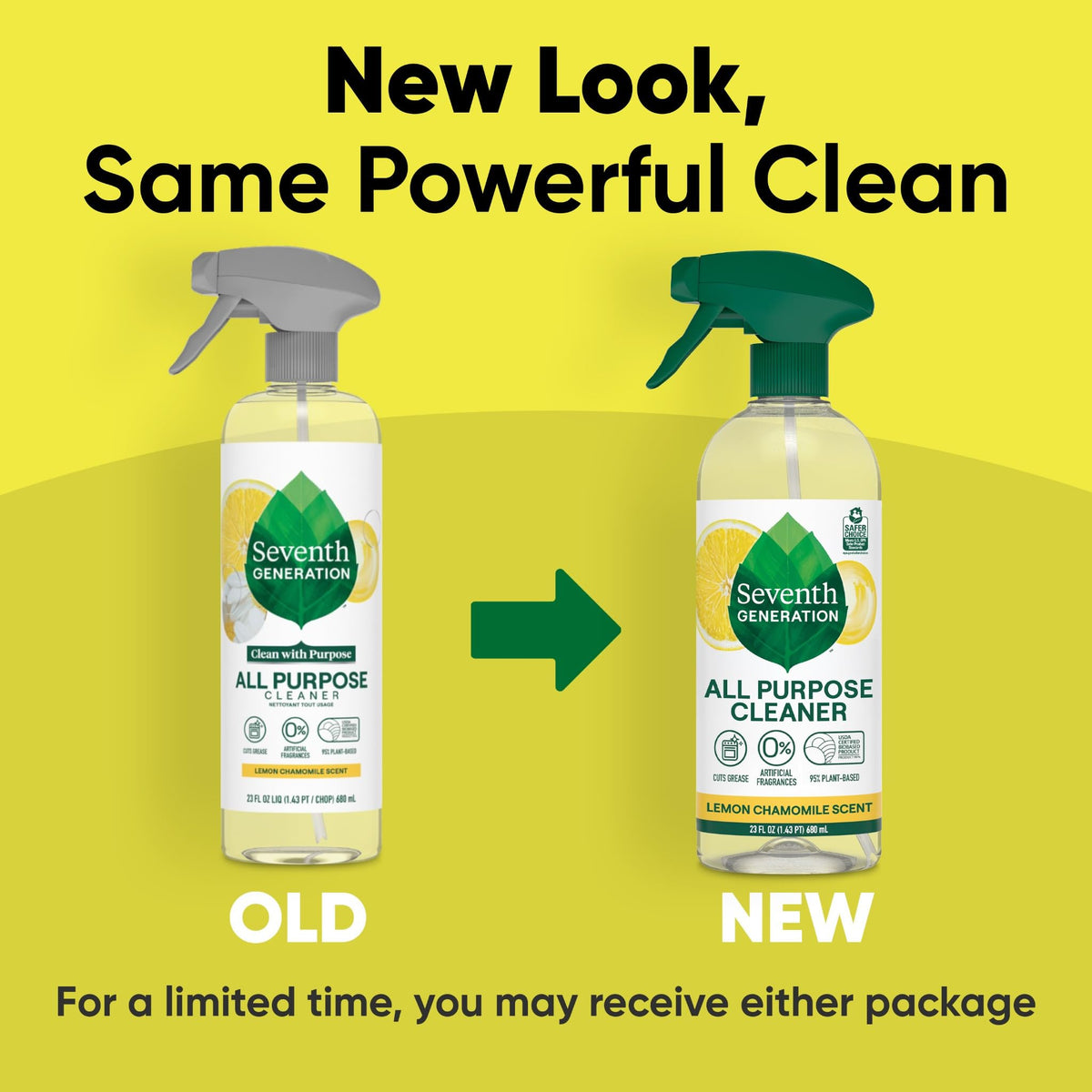 Seventh Generation, All Purpose Cleaner, Lemon Chamomile scent, 23 oz