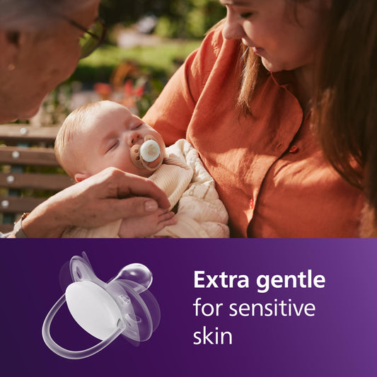 Philips Avent Ultra Soft Nighttime Pacifier, 0-6 Months, BPA-Free, 4-Pack