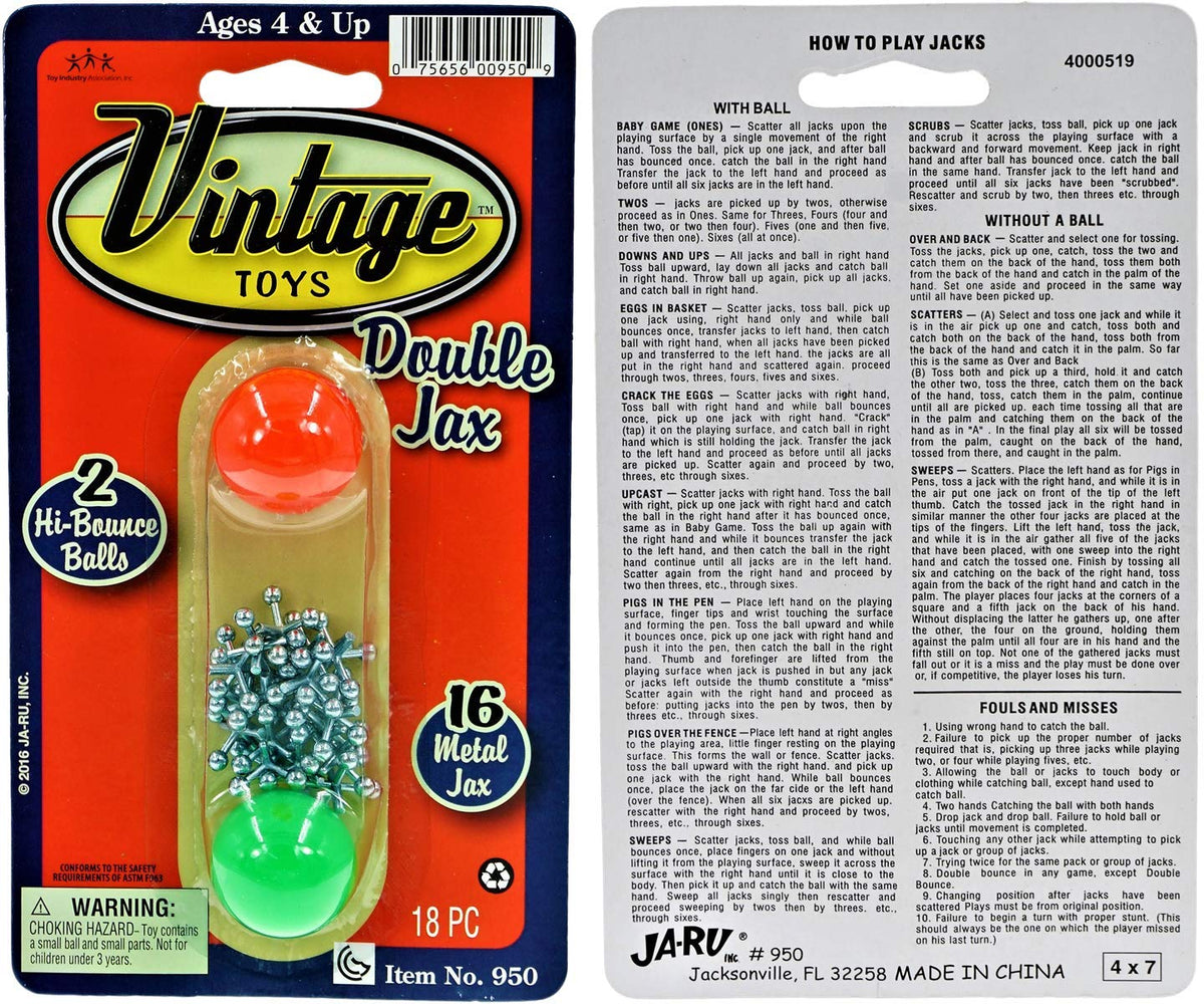 JA-RU Vintage Metal Jacks Game Set (1 Pk) 950-1B