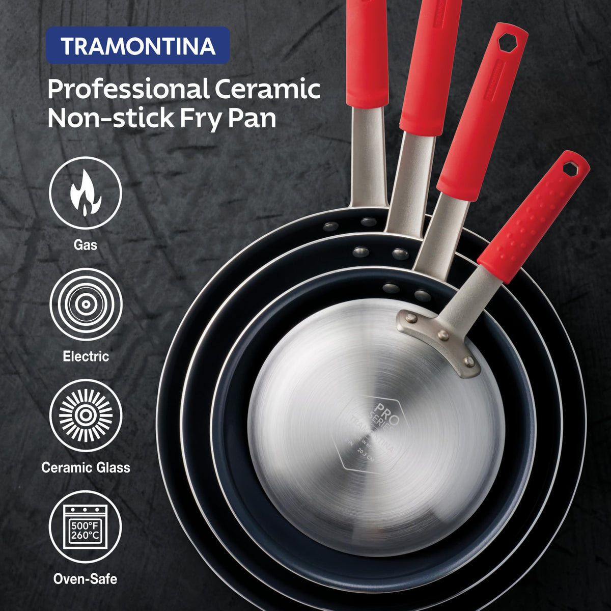 Tramontina Professional 8-Inch Ceramic Non Stick Small Frying Pan