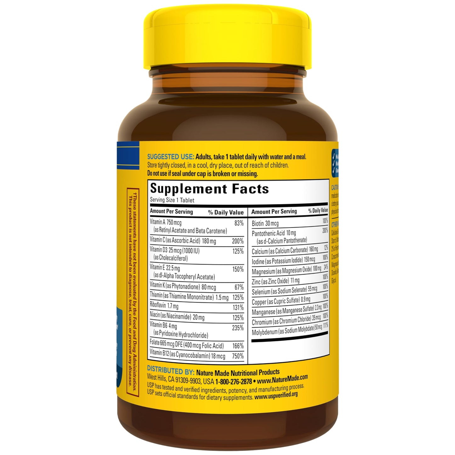 Nature Made Multivitamin for Him, Mens Multivitamin, 90 Tablets