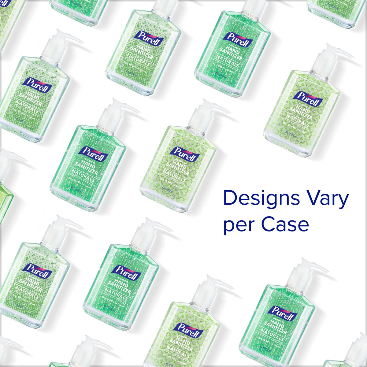 Purell Naturals Hand Sanitizer Gel, Pump Bottle 4ct x 8oz - 9626-06-ECDECO