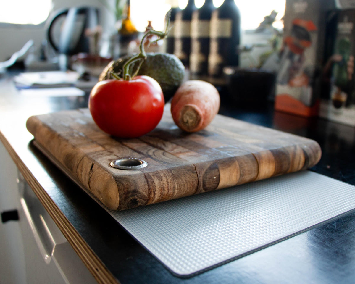 CatTongue Grips 8"x12" Non-Slip Mat for Cutting Board, Clear, 1-Pack