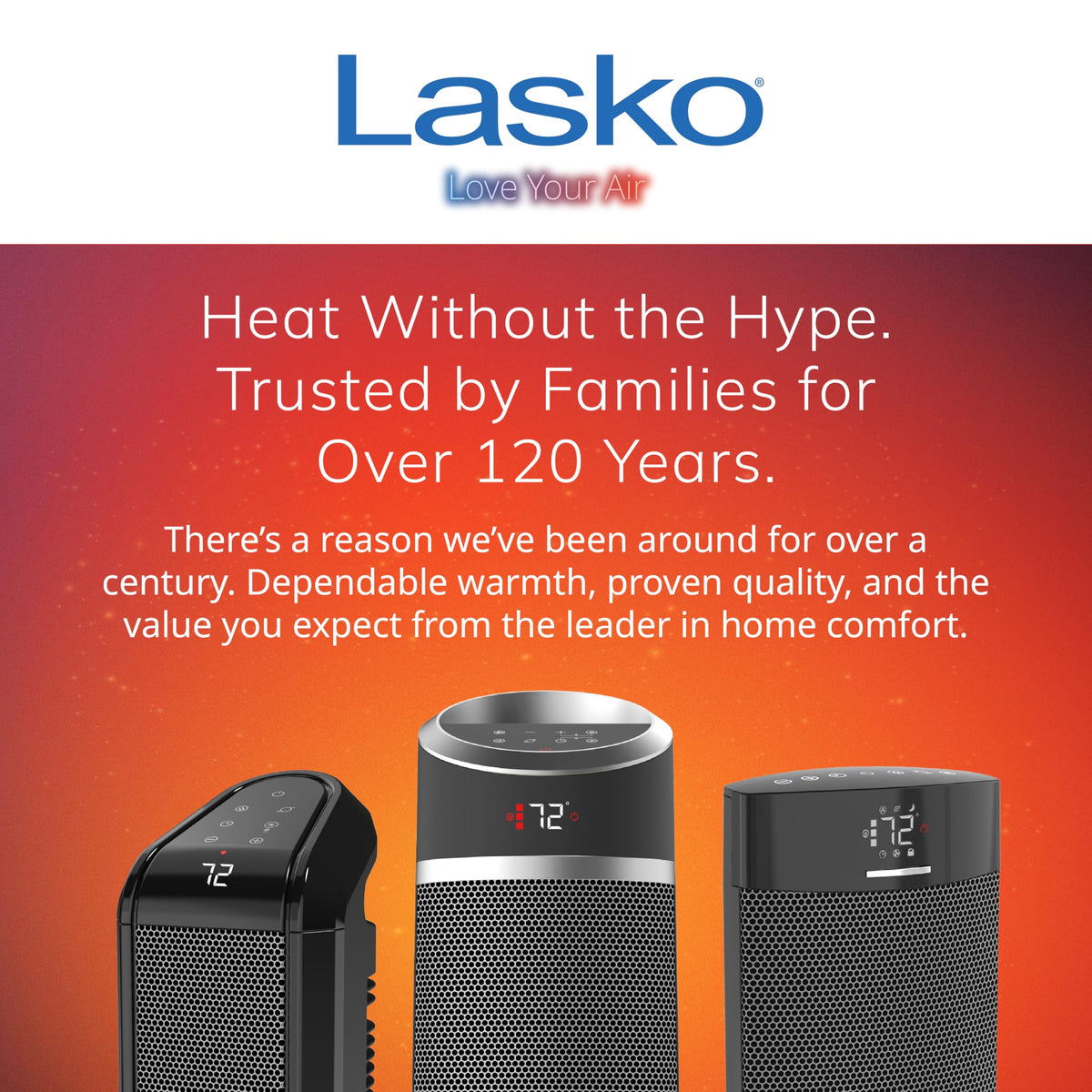 Lasko 23" Ceramic Tower Space Heater with Remote Control - Silver - 751320