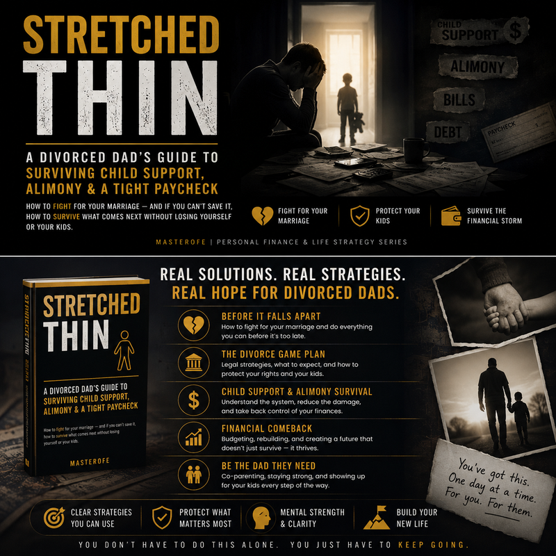 DigitaStretched Thin – A Dad’s Guide to Divorce, Coping, Co-Parenting & Rebuilding Lifel product