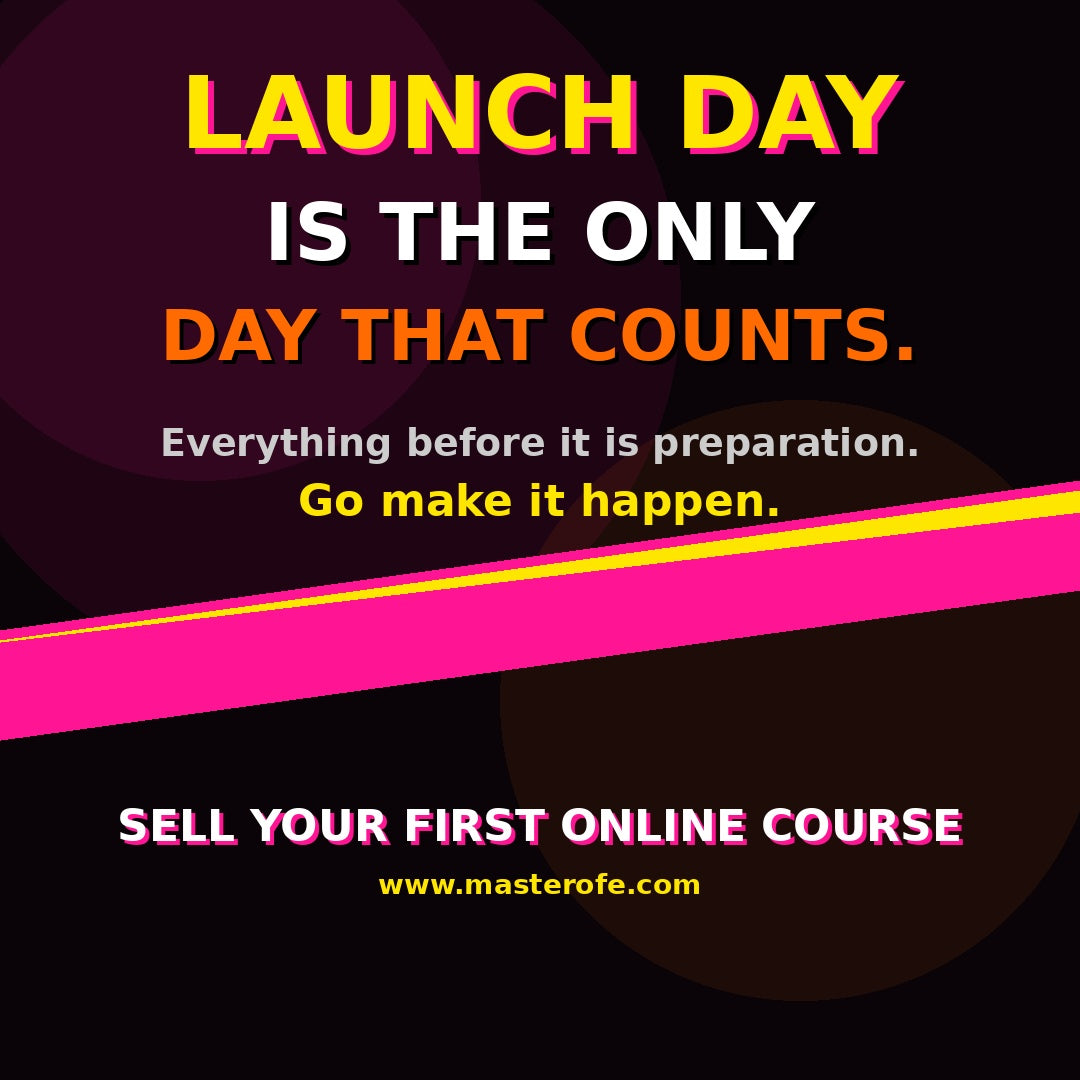 SELL YOUR FIRST ONLINE COURSE