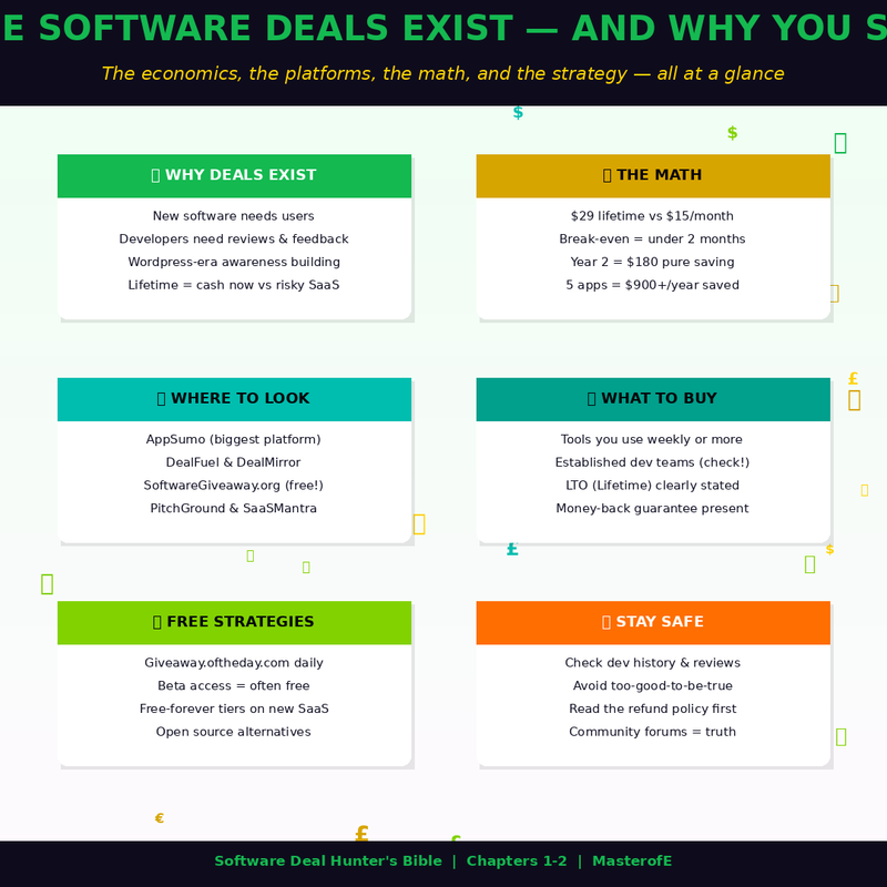 Software Deal Hunter’s Bible – Find the Best Software Discounts, Lifetime Deals & Hidden Savings