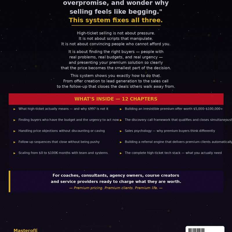 High Ticket Digital Sales Book – Master Premium Offers, Closing Strategies & High-Profit Digital Selling