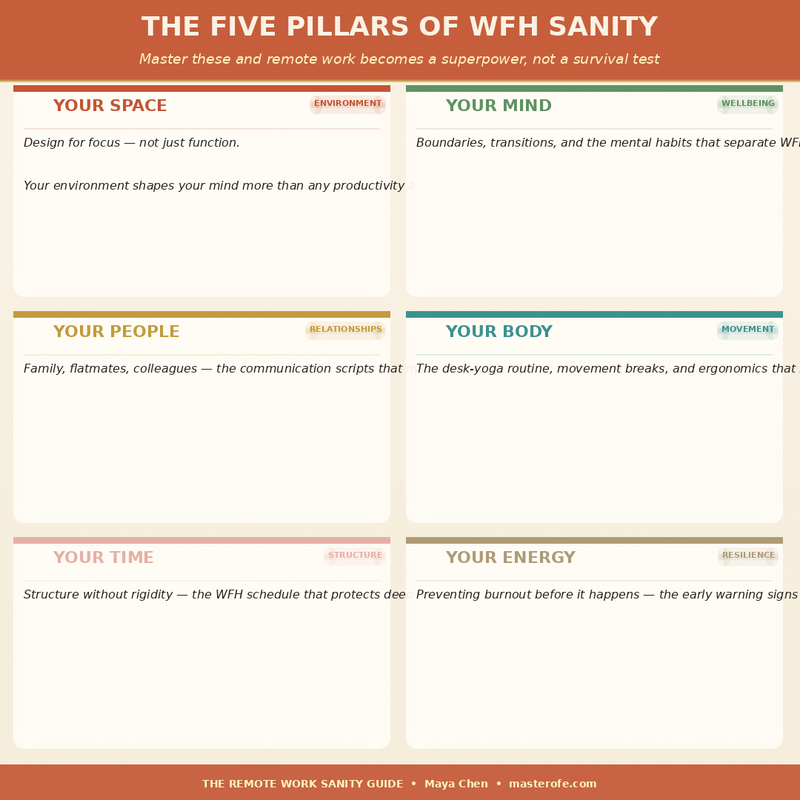 Remote Work Sanity – Stay Focused, Productive & Mentally Balanced While Working from Home