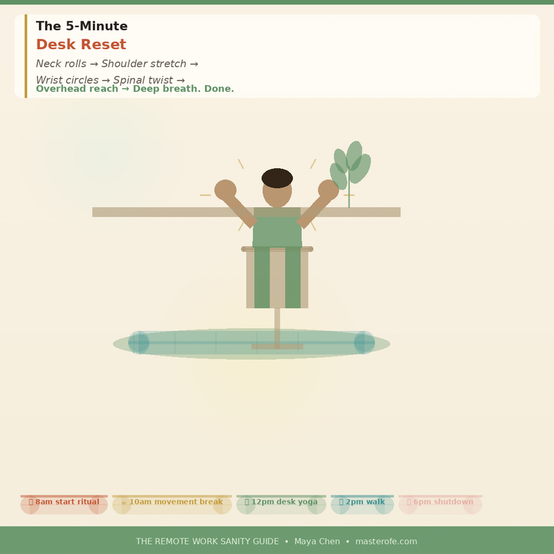 Remote Work Sanity – Stay Focused, Productive & Mentally Balanced While Working from Home