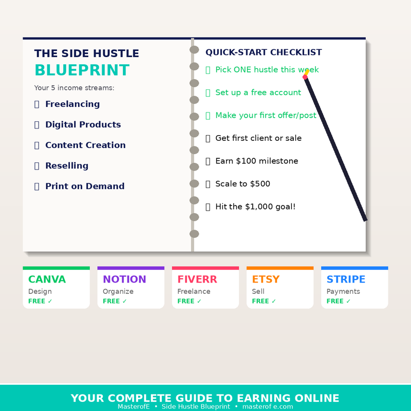 Side Hustle – Start, Build & Grow Extra Income Streams in Your Spare Time