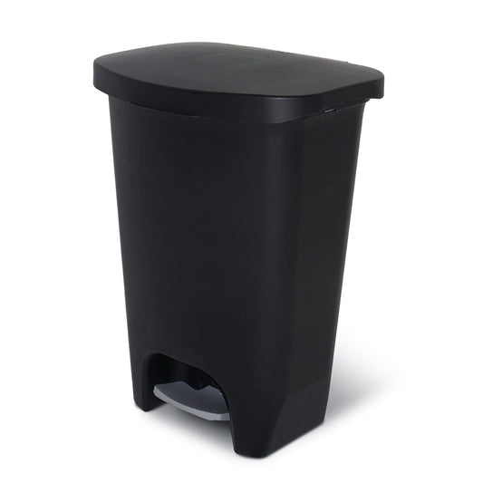 Glad Trash Can with Clorox Odor Protection | Plastic Bin, 13 Gal, Black