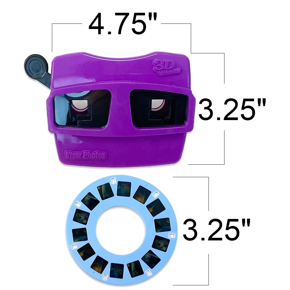 ArtCreativity Classic 3D Viewfinder for Kids, 6 Reels Included with 42 HD Images, View Finder for Children, Nostalgia Retro Toys, Nature Educational Toys, Learning Toy for Kids, Toddlers, Ages 3+