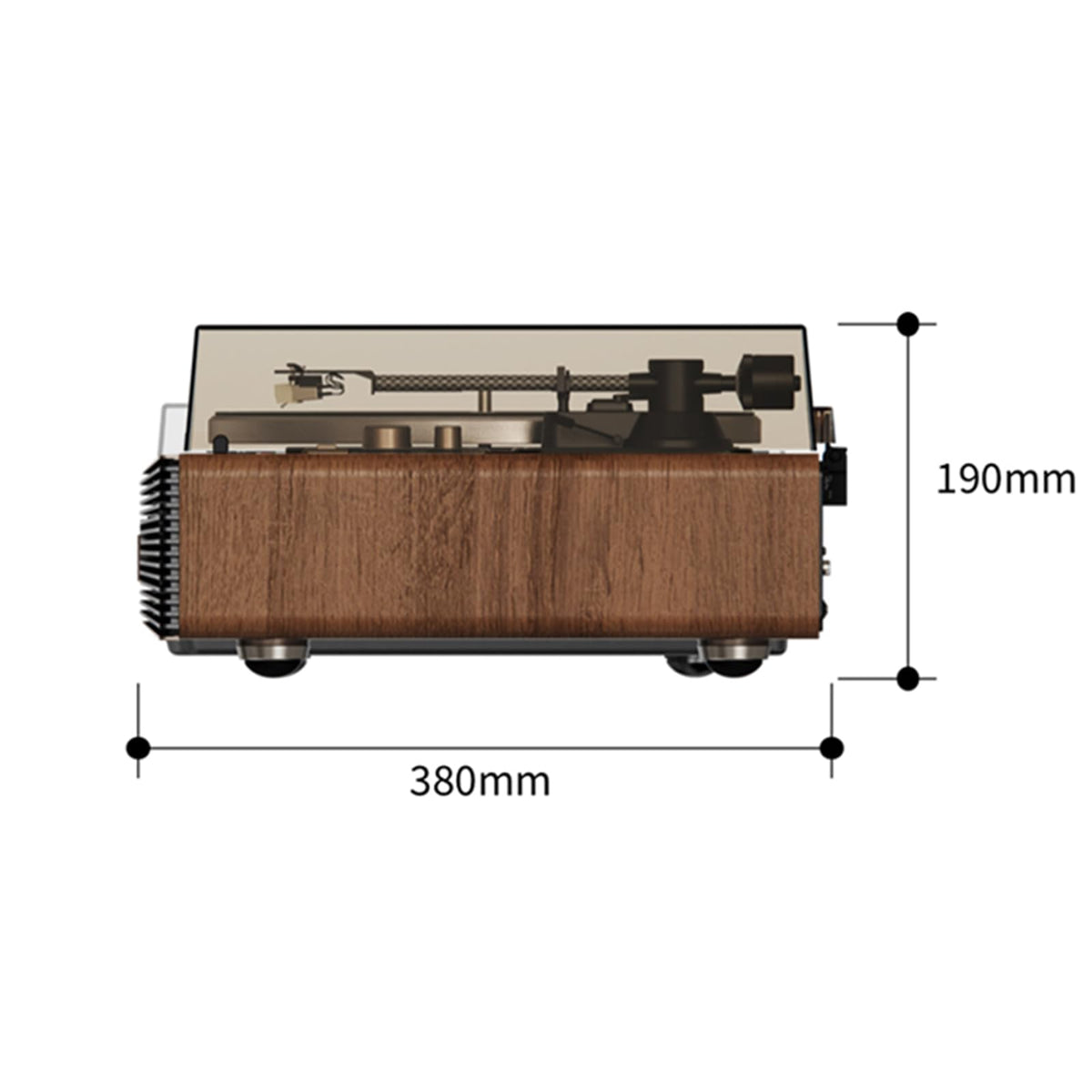 Syitren Paron Vinyl Record Player,Bluetooth Turntable,Built-in Speaker