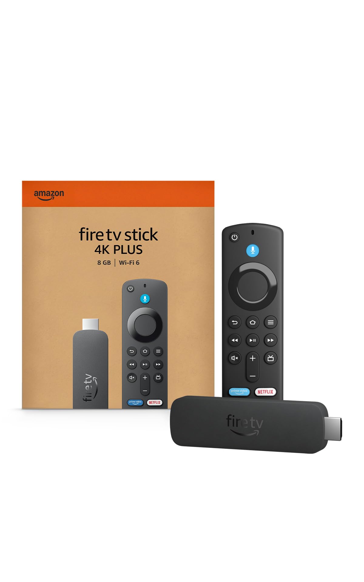 Amazon Fire TV Stick 4K Plus with AI-powered Fire TV Search, Wi-Fi 6, stream hundreds of thousands of movies and shows, free & live TV, find shows faster with Alexa+