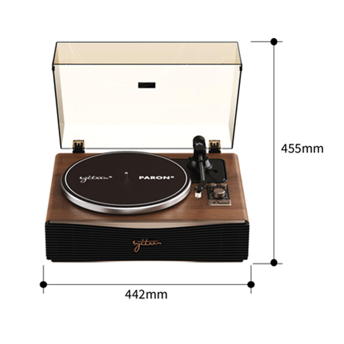 Syitren Paron Vinyl Record Player,Bluetooth Turntable,Built-in Speaker