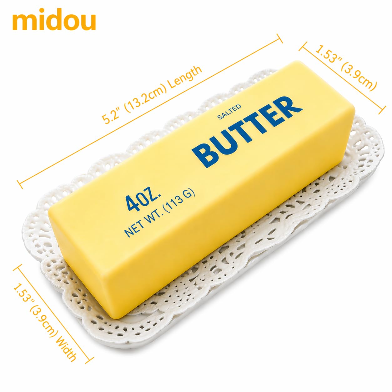 Midou Slow Rising Dumpling Squishy Butter Squeeze Toy Sensory Stress Relief Squishies Soft & Stretchy Fidget Toys for Anxiety Relief Party Favors 1Pcs with Smile Face