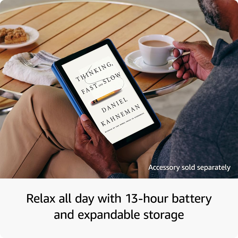 Amazon Fire HD 10 tablet, built for relaxation, 10.1" vibrant Full HD screen, octa-core processor, 4 GB RAM, 32 GB, Black