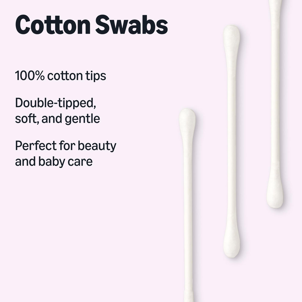 Amazon Essentials Cotton Swabs, 500 Count (Previously Amazon Basics)
