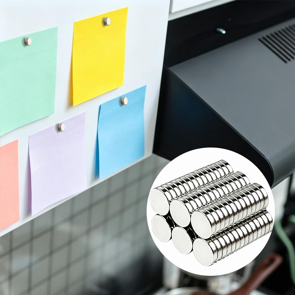 40pcs Small Magnets(8x2mm),Round for Refrigerator, Cylinder, Fridge, Office, Whiteboard, Durable Little Miniature Tiny Mini for Crafts