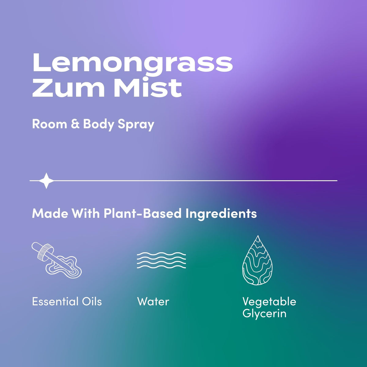 Zum, Body Mist Lemongrass, 4 Fl Oz