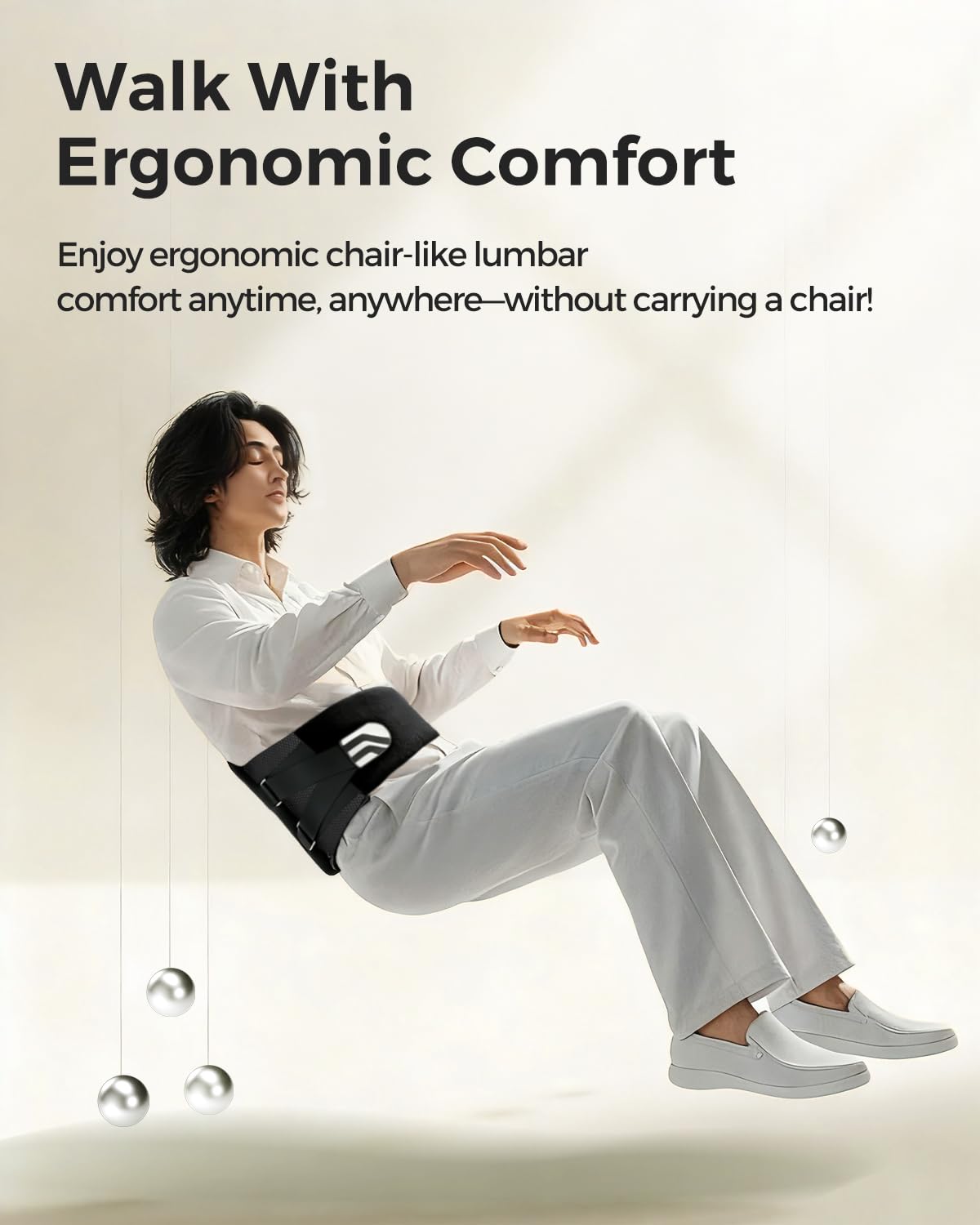 Duoorra Back Brace for Men & Women Lower Back Pain Relief, Sciatica Pain Relief, Herniated Disc, Scoliosis-Breathable Back Support Brace with 26° Ergonomic Bionic Curve Support Stays