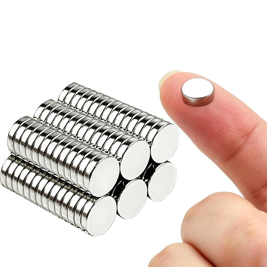 40pcs Small Magnets(8x2mm),Round for Refrigerator, Cylinder, Fridge, Office, Whiteboard, Durable Little Miniature Tiny Mini for Crafts
