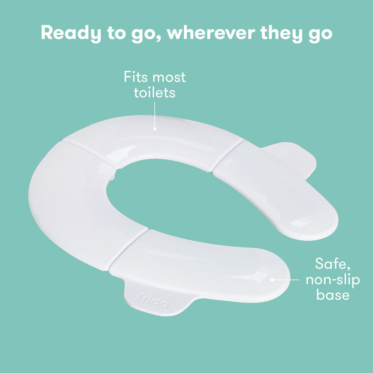 Frida Fold-and-Go Portable Potty Seat for Toilet, Toddlers, Free Bag