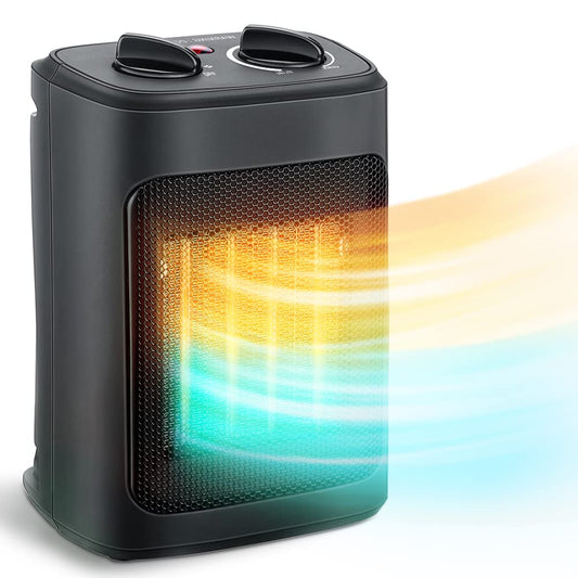 Space Heater for Indoor Use, Portable Heater with Adjustable Thermostat
