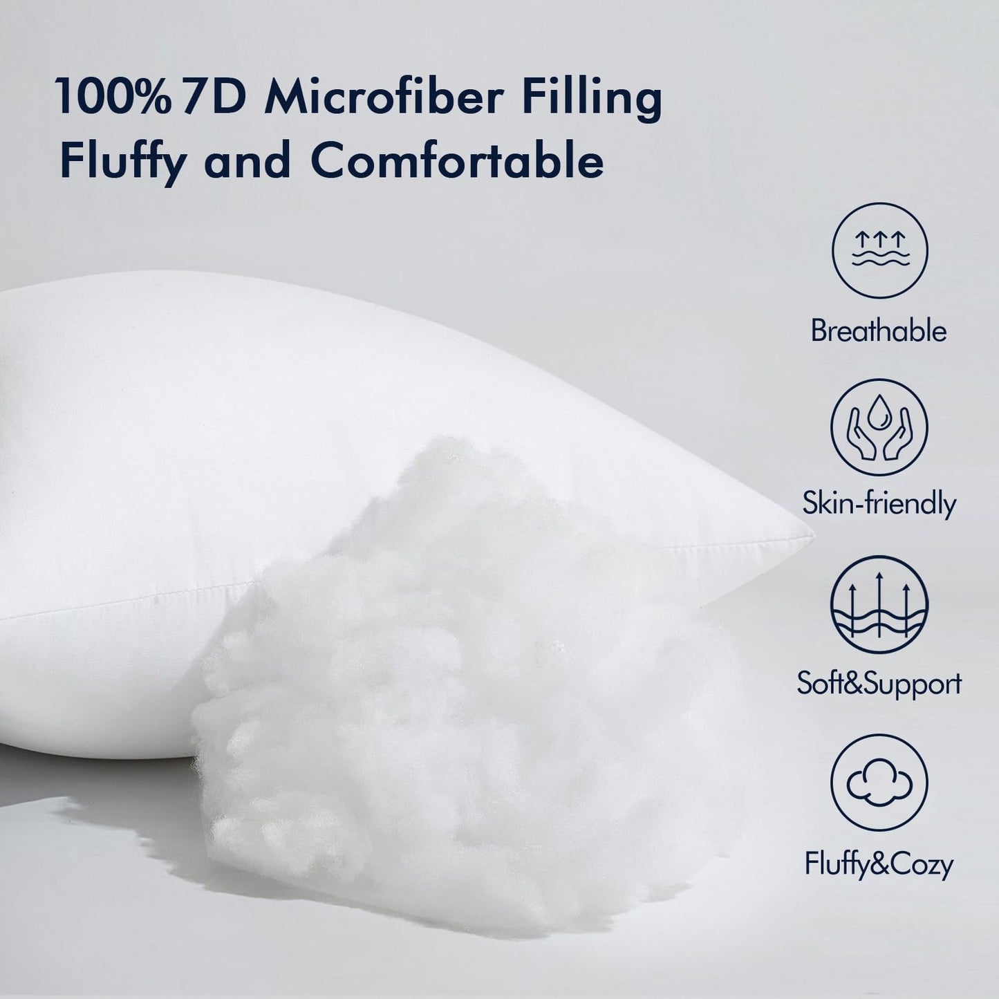 MIULEE 12x20 Pillow Insert, Throw Pillow for Couch Sofa Bed