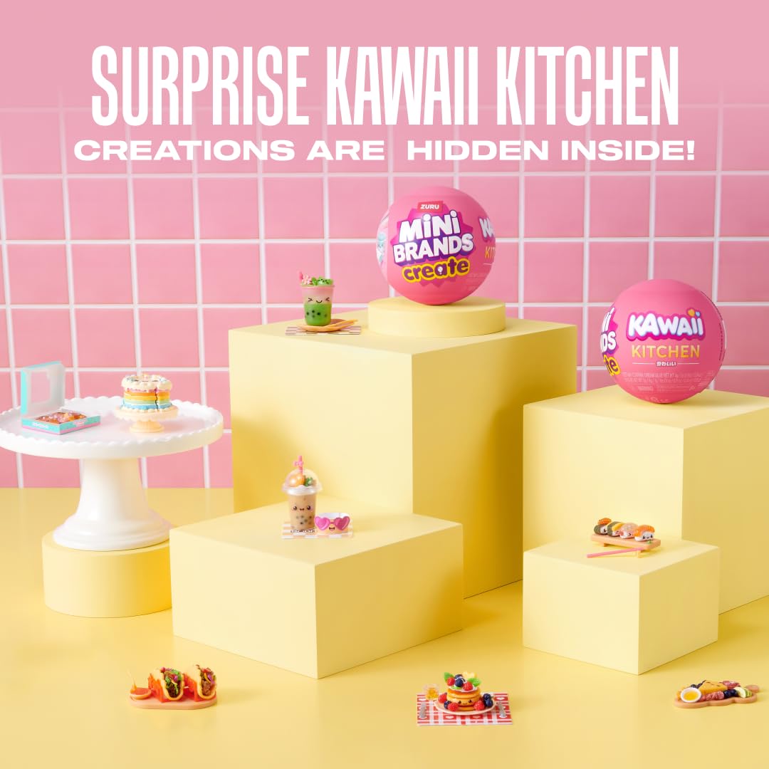 Mini Brands Mini Create Kawaii Kitchen Capsule Series 1 (2 Pack) By ZURU