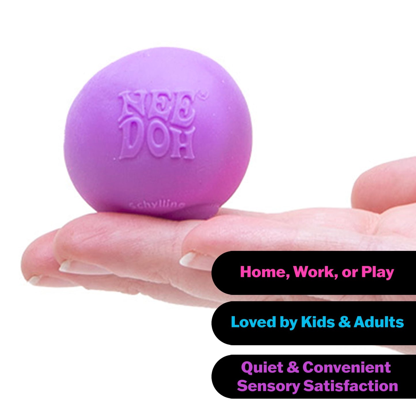 Schylling Needoh Teenie Color Change Needoh - Sensory Squeeze Toy - 4 Pack