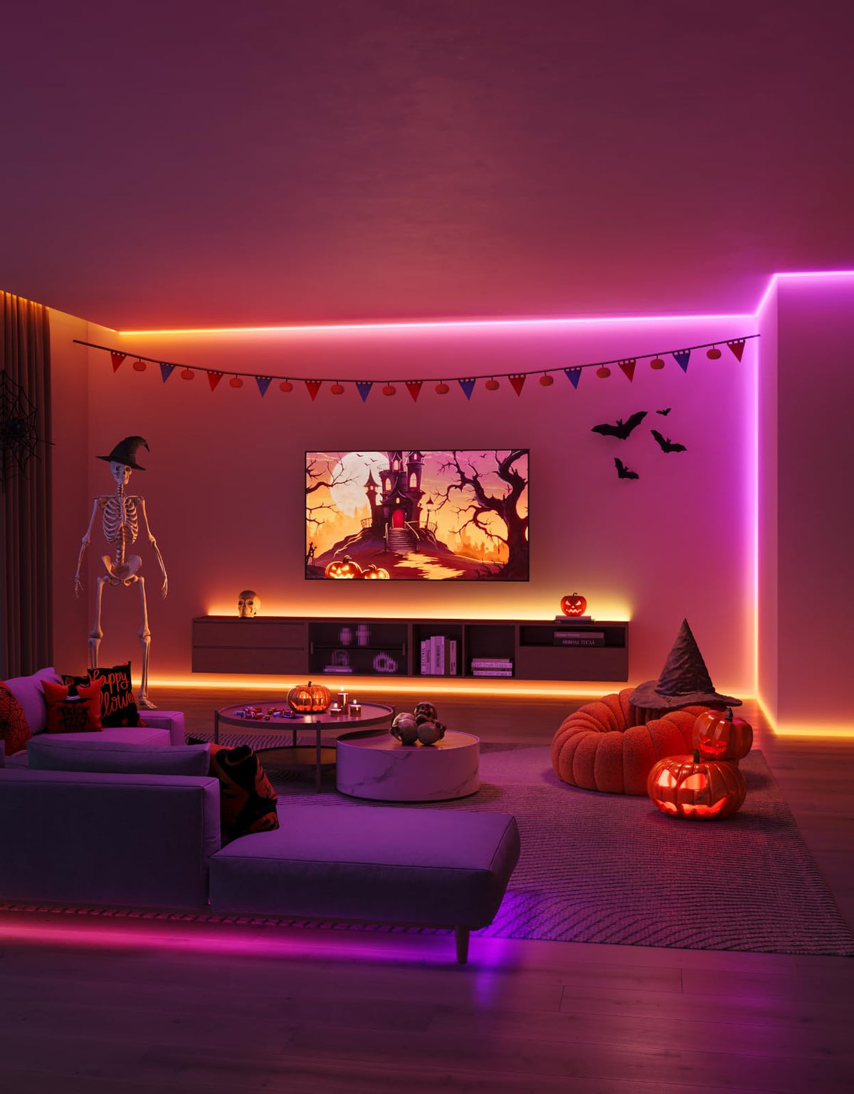 Govee 16.4ft RGBIC LED Strip Lights, LED Lights for Bedroom, APP Control