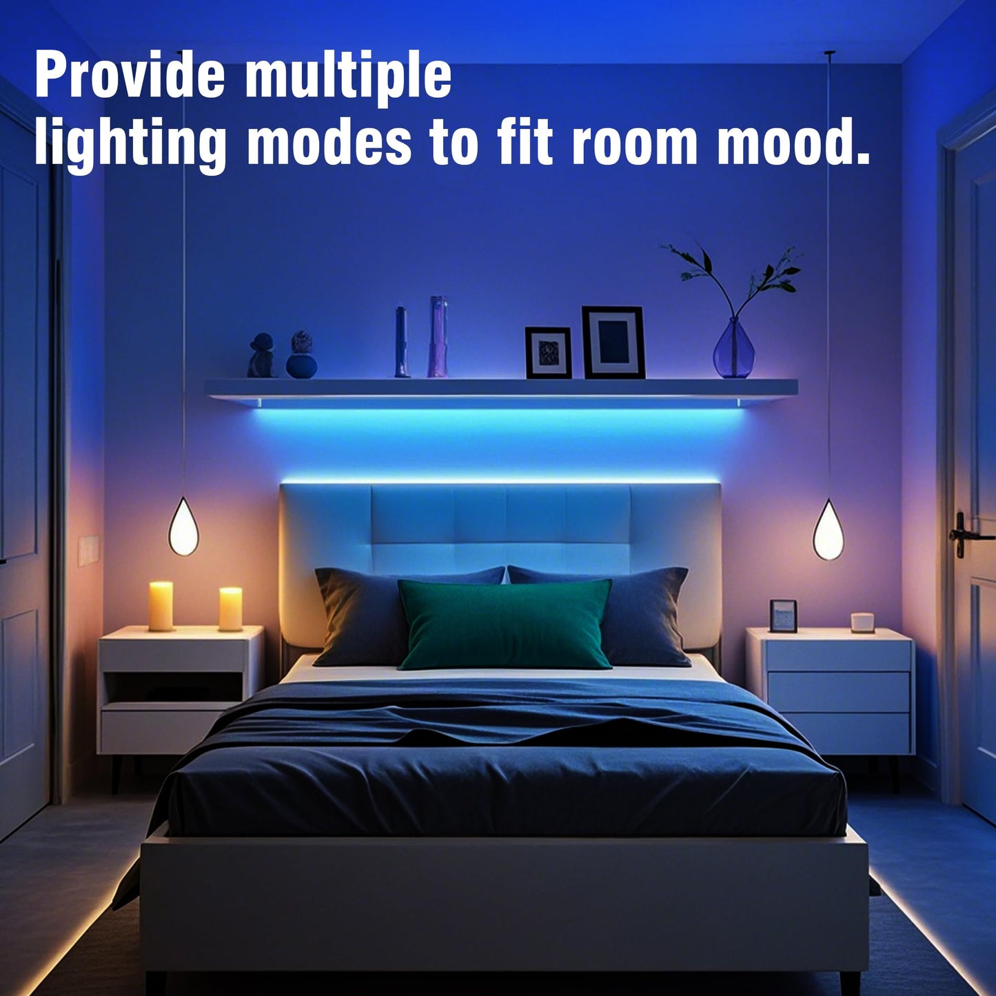 VOLIVO 100FT LED Strip Lights for Bedroom RGB Color Changing