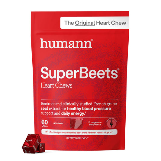 HumanN SuperBeets Heart Chews, Pomegranate Berry Flavor, 60 Ct