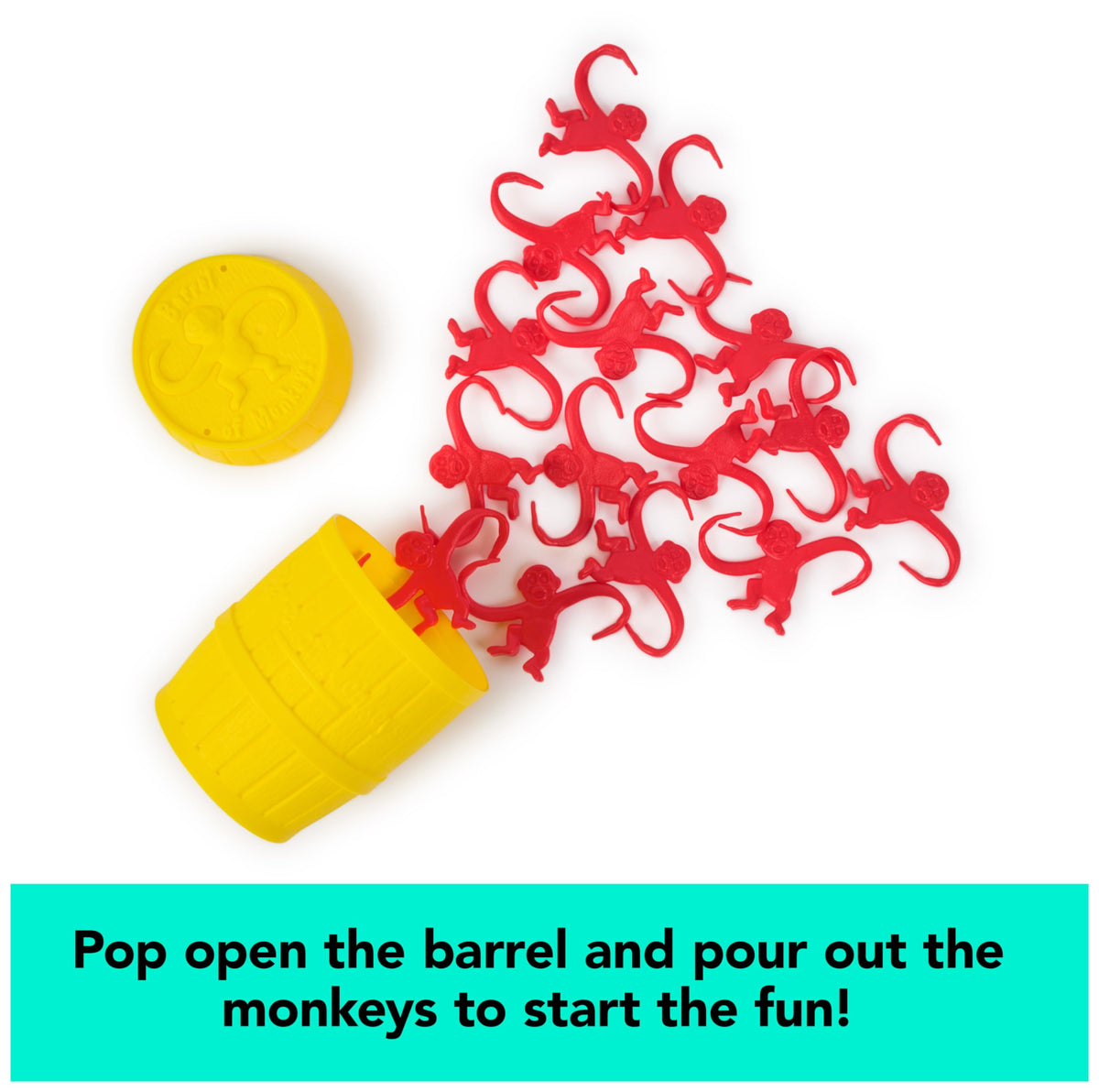 Spin Master Games Barrel of Monkeys Classic Linking & Balancing Kids Game
