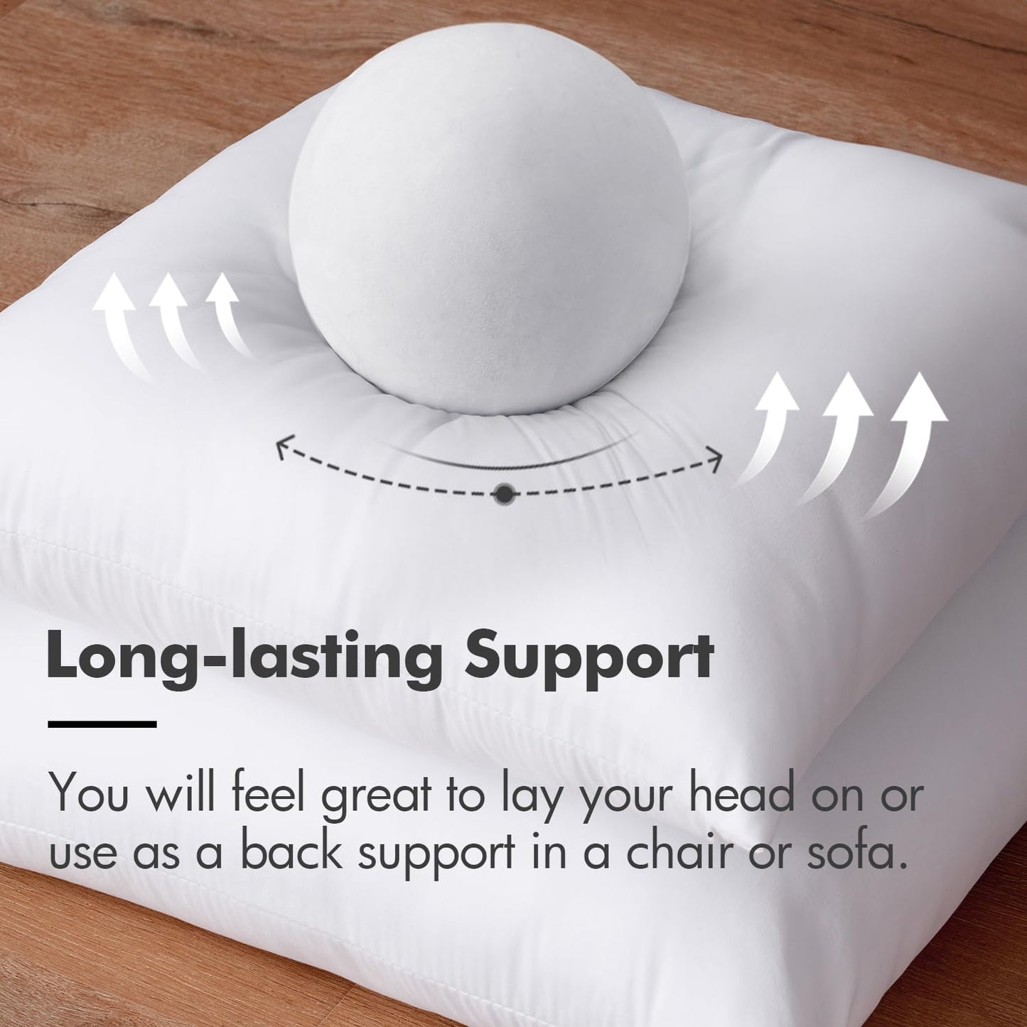 MIULEE 12x20 Pillow Insert, Throw Pillow for Couch Sofa Bed