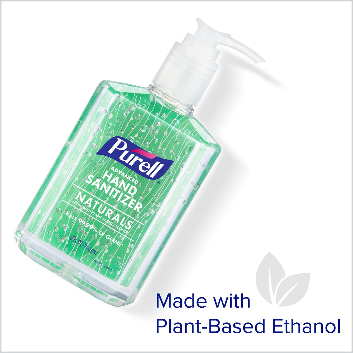 Purell Naturals Hand Sanitizer Gel, Pump Bottle 4ct x 8oz - 9626-06-ECDECO