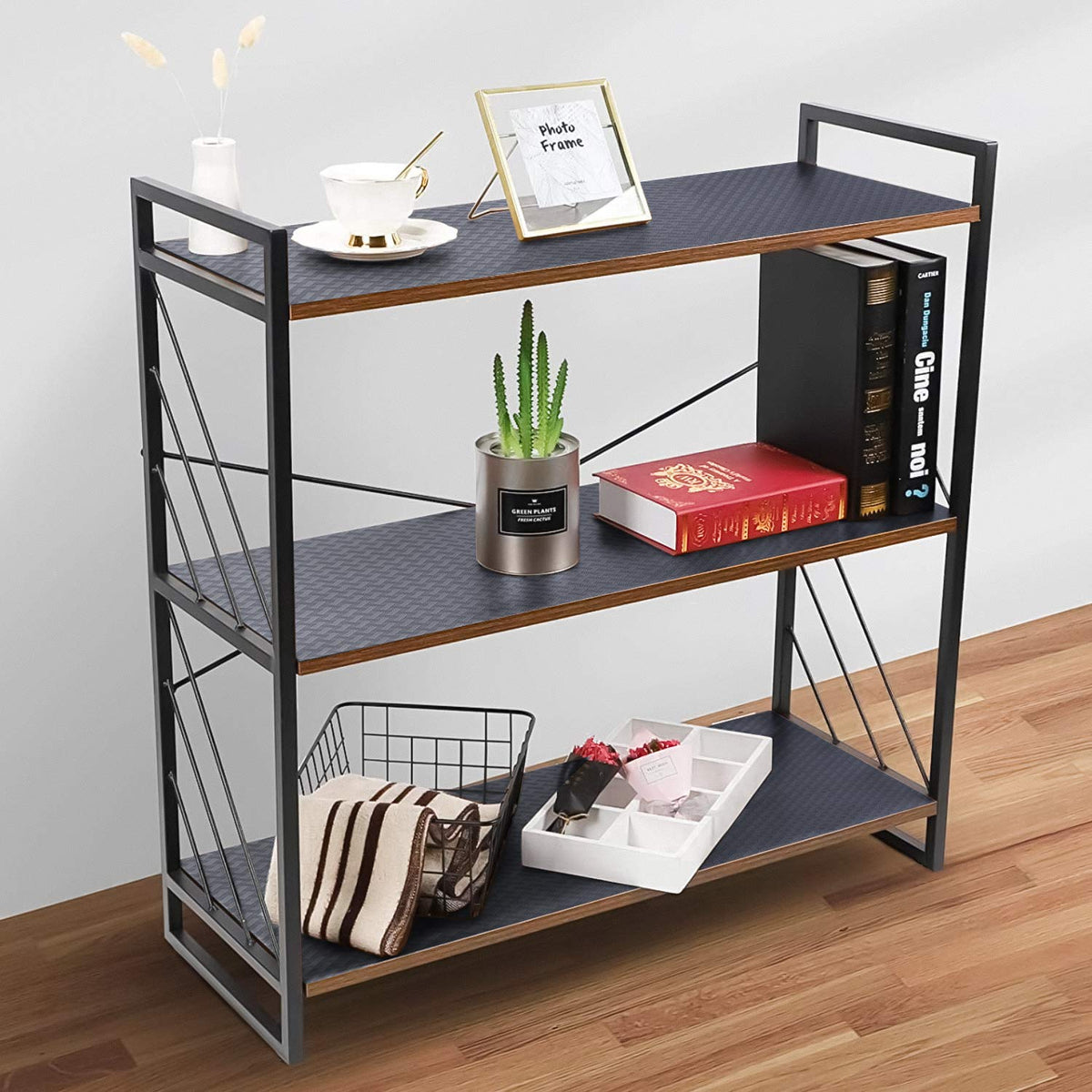 StaHom Shelf Liners for Kitchen Cabinets Non Adhensive,Gray 11.8"× 59"