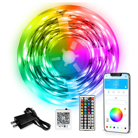 DAYBETTER LED Strip Lights 110ft 1Roll RGB Music Sync Smart App Control
