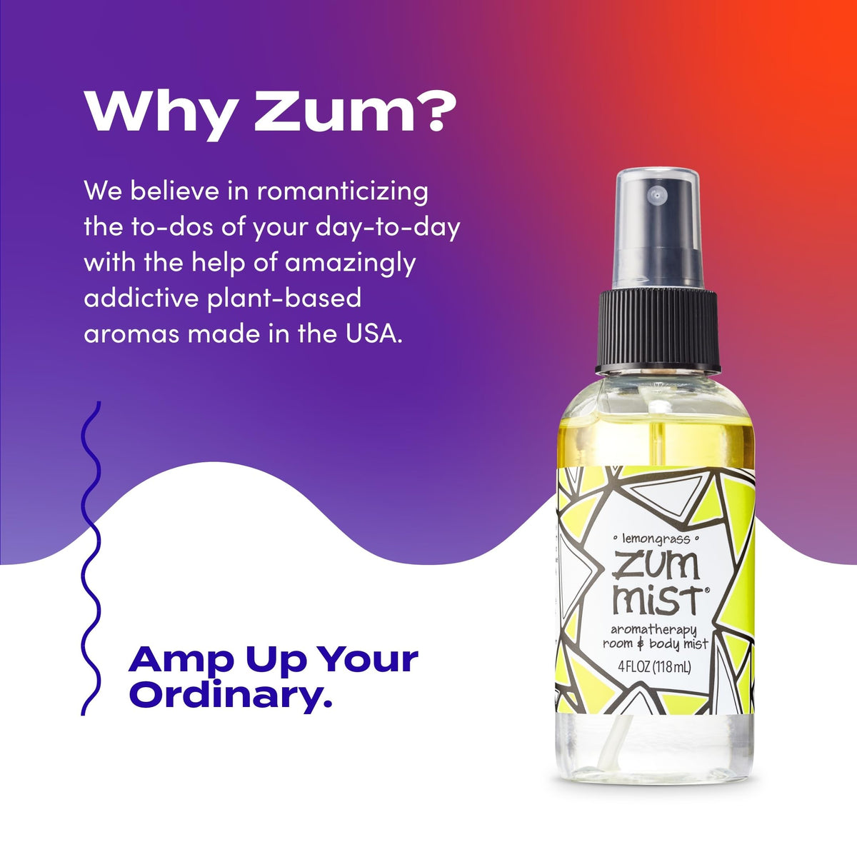 Zum, Body Mist Lemongrass, 4 Fl Oz