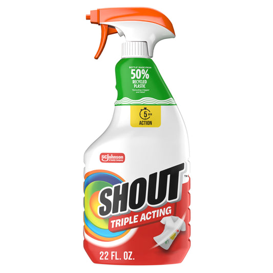 Shout Triple-Acting Active Enzyme Laundry Stain Remover Spray, 22oz