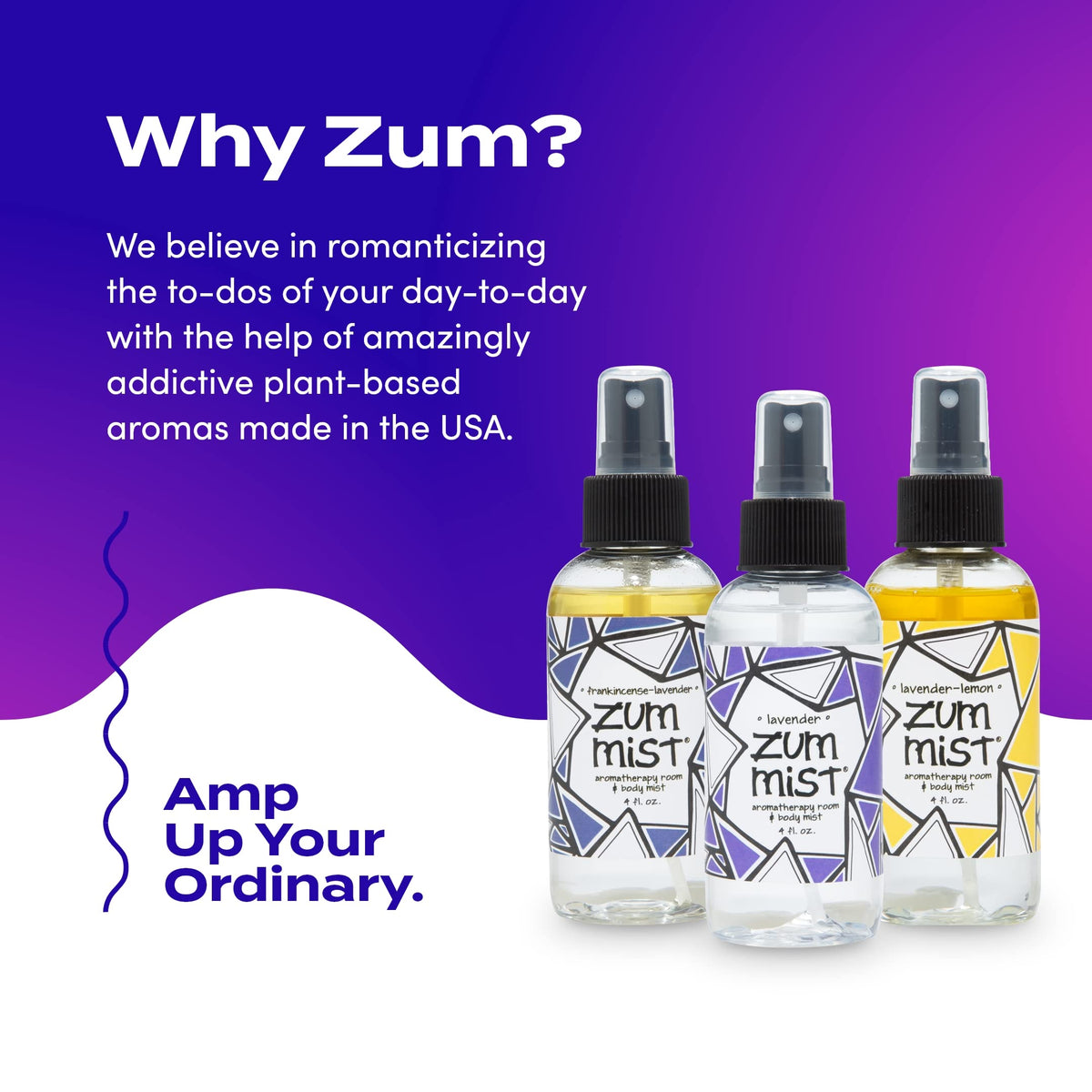Zum Room & Body Spray - Lavender Blends, 4 fl oz (3 Pack)