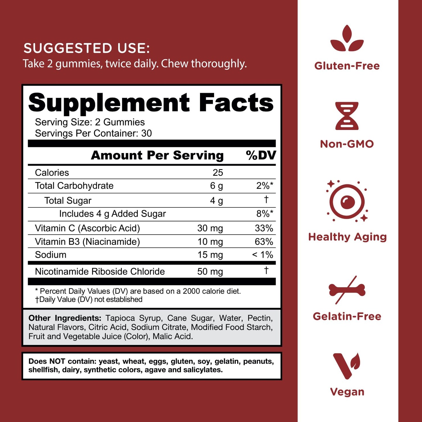 Goli World’s First Renew NAD+, 60 Count – Nicotinamide Riboside (NR) – Cellular Energy & Healthy Aging Support – Vegan, Non-GMO, Gelatin-Free Liquid-Center Gummies