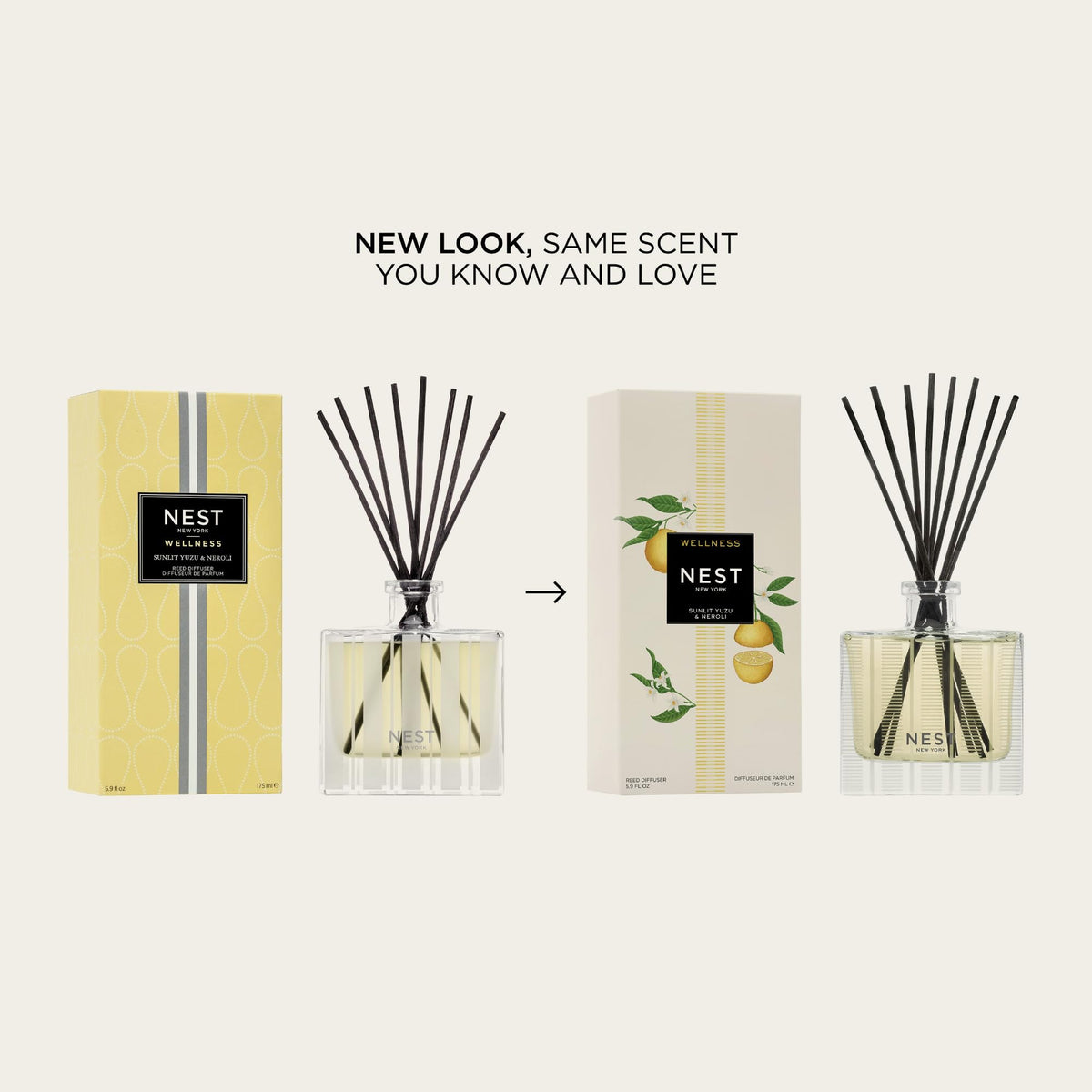 NEST New York Reed Diffuser, Sunlit Yuzu & Neroli