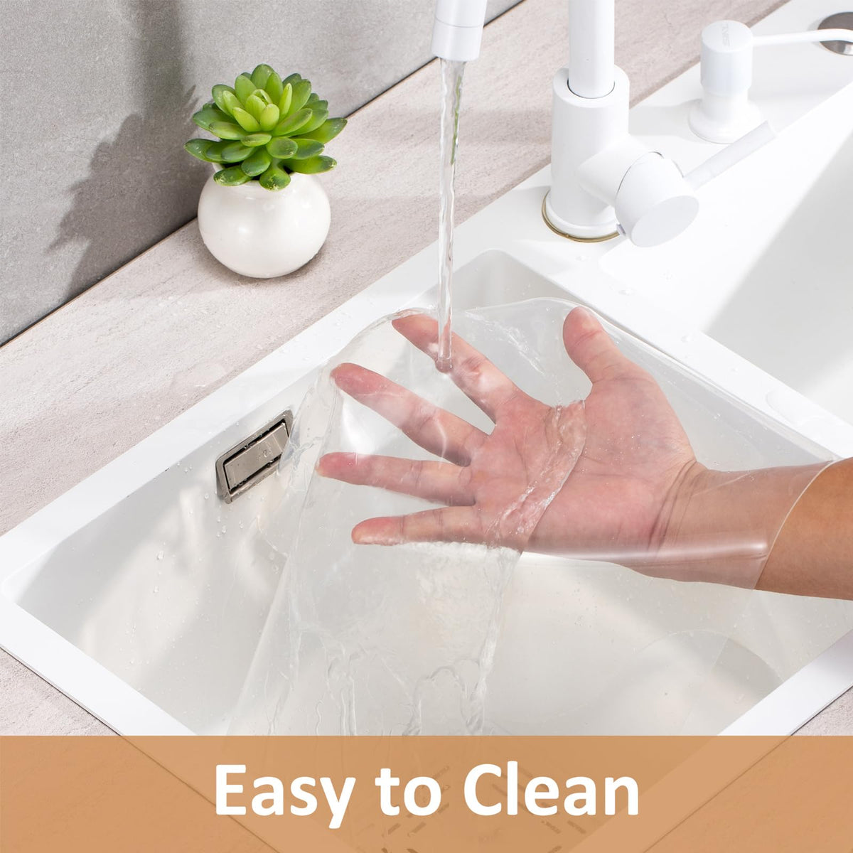 Clear Silicone Countertop Protector Mat, Non Slip & Heat Resistant Mats for Kitchen Countertop (23.6" *15.7")
