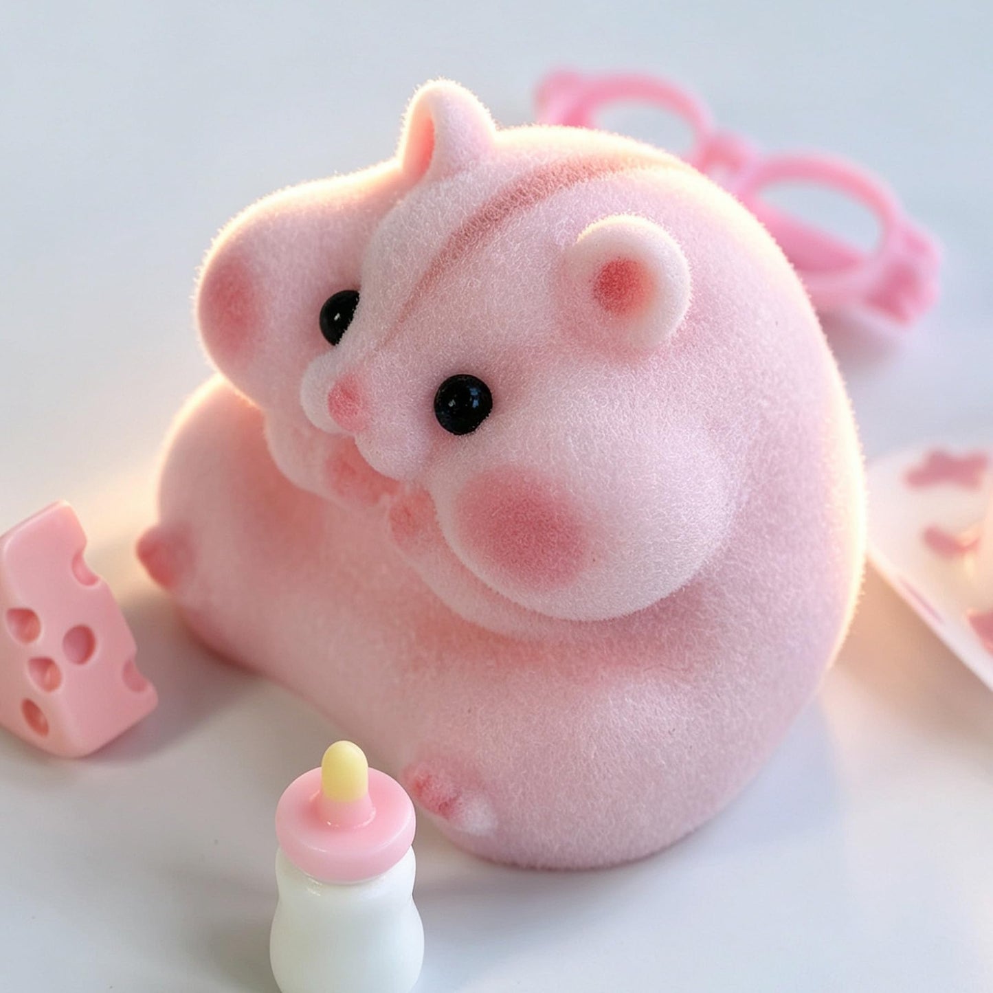 Handmade Taba Squishy Hamster Toy, Cute Squishy Stress Relief Fidget Toy
