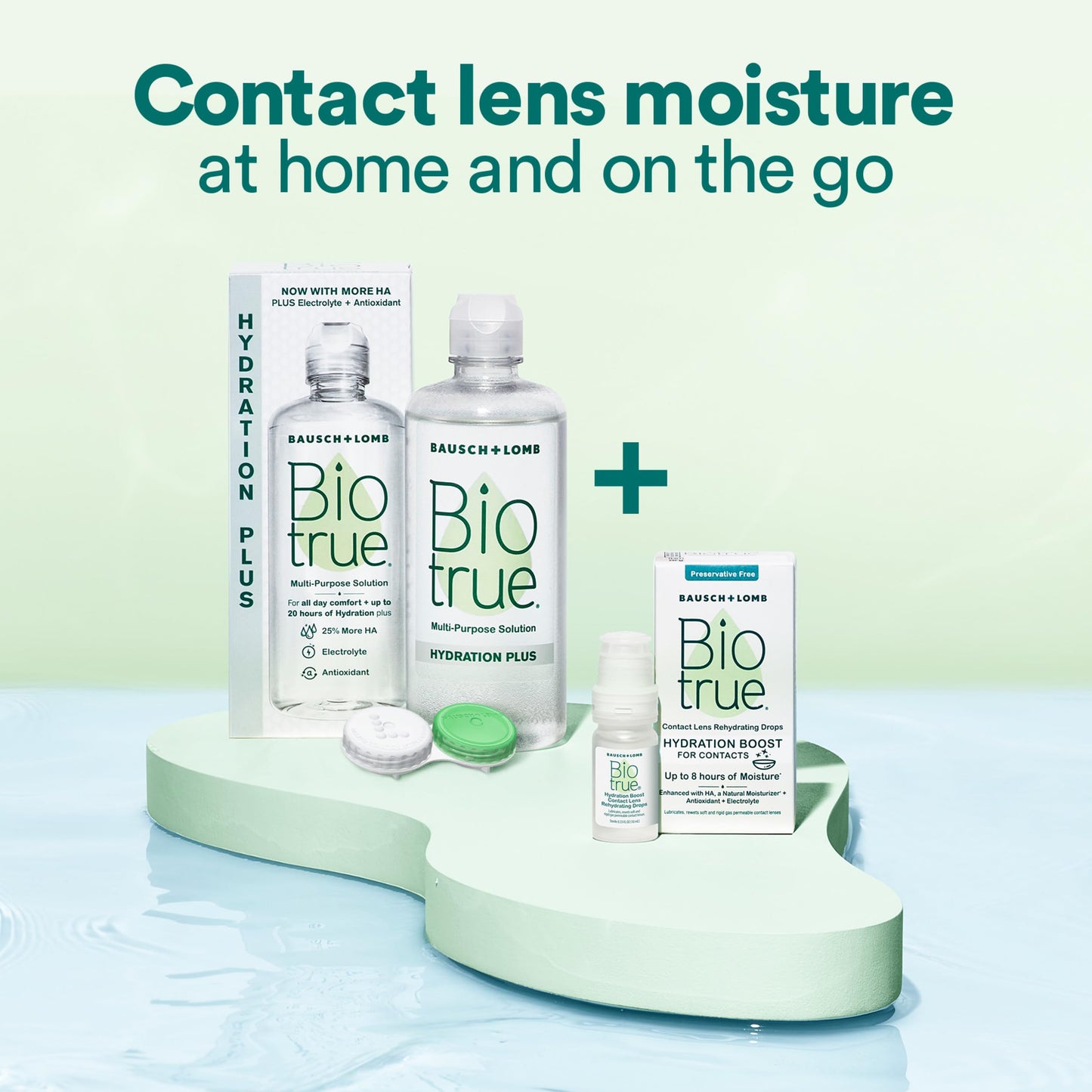 Biotrue Hydration Plus Multi-Purpose Contact Lens Solution, 10 oz 2 Pack
